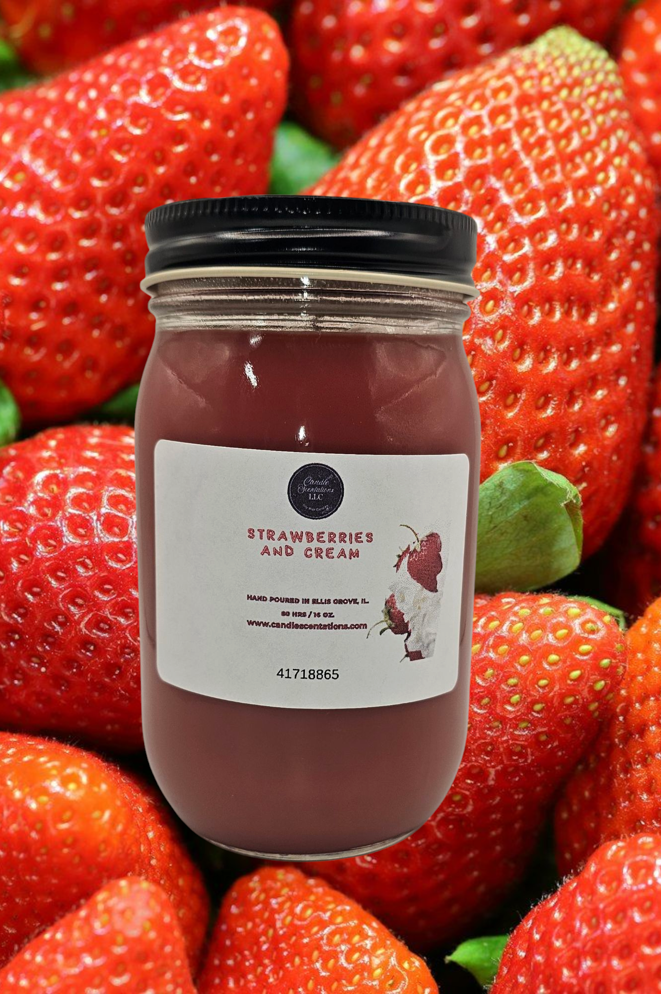 Strawberries and Cream 16 oz. Candle