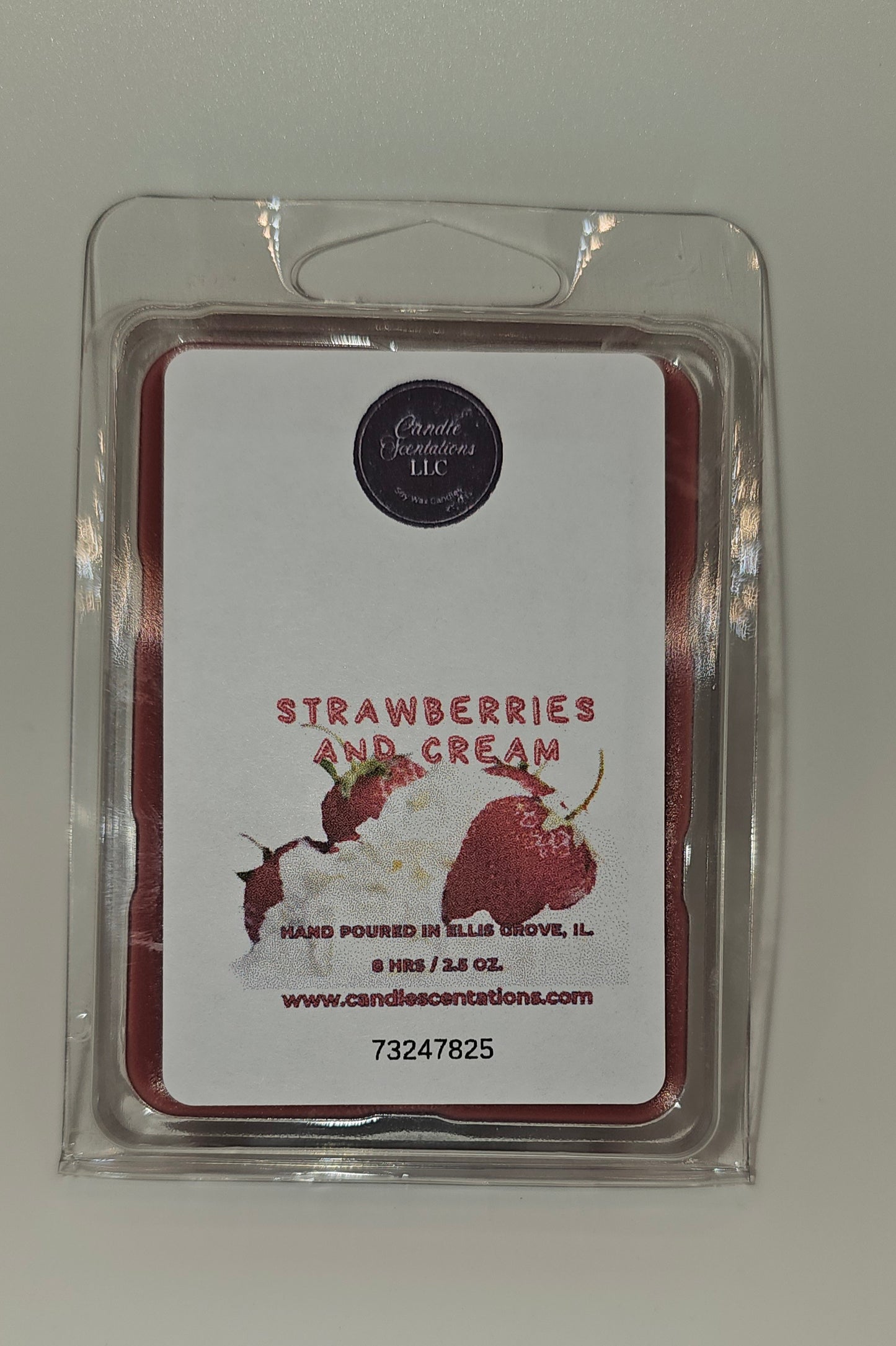Strawberries and Cream 2.5oz. Wax Melt