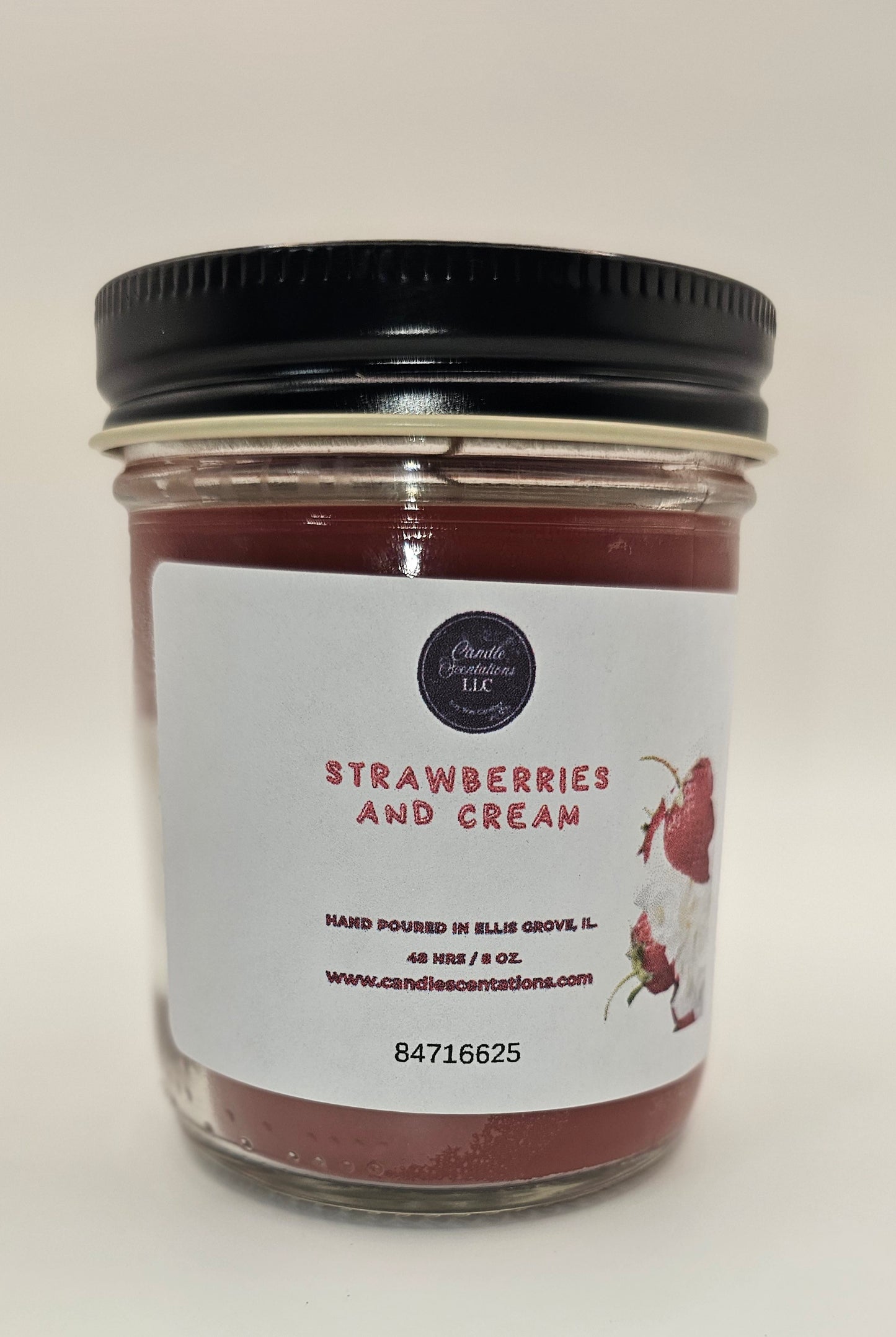 Strawberries and Cream 8oz. Candle