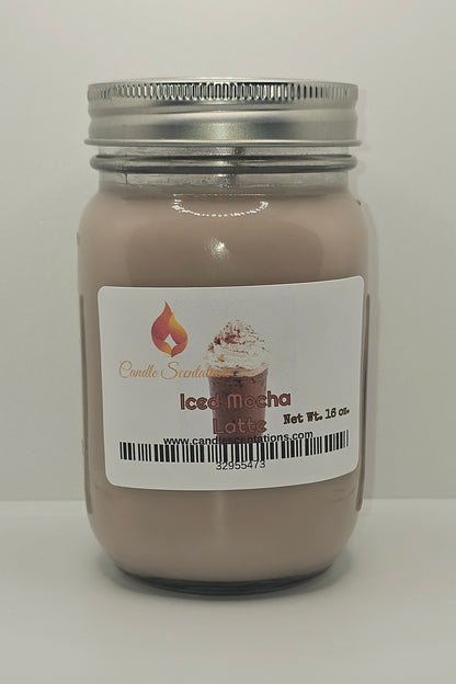 Iced Mocha Latte 16 oz. Candle