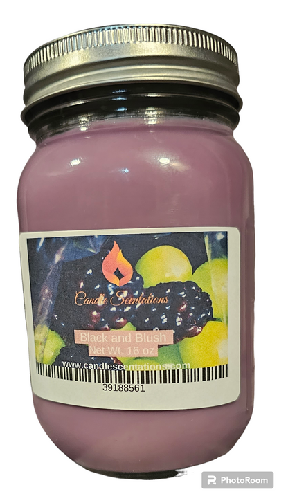 Black and Blush 16oz. Candle - Candle Scentations