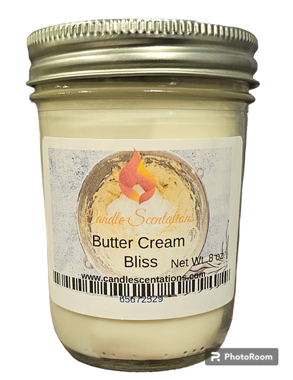 Butter Cream Bliss 8oz. Candle - Candle Scentations