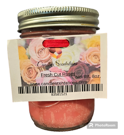 Fresh cut Roses 8oz. Candle - Candle Scentations