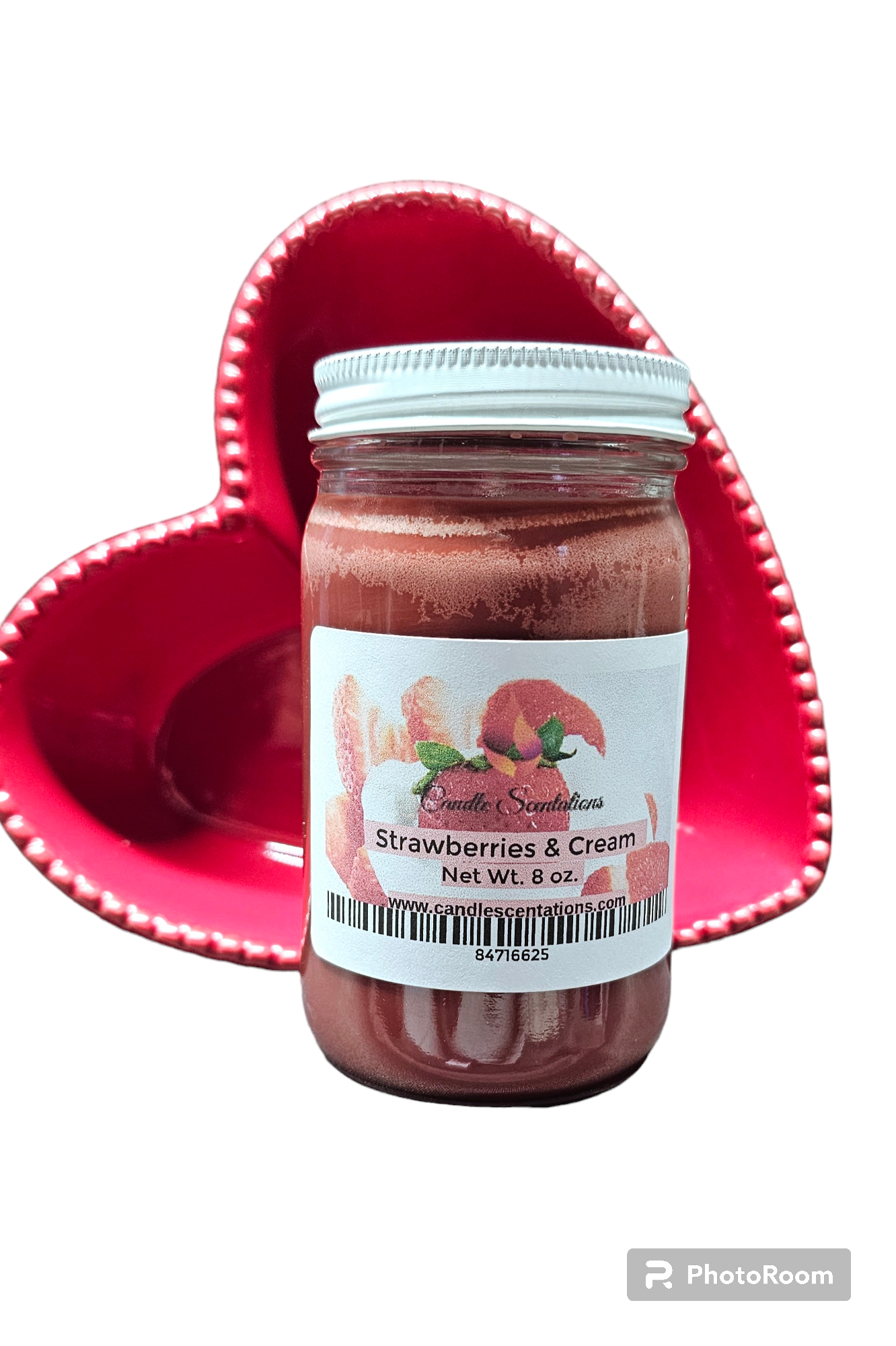 Strawberries and Cream 8oz. Candle - Candle Scentations