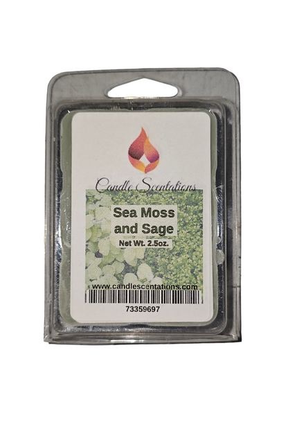 Sea Moss and Sage 2.5oz. Wax Melt - Candle Scentations