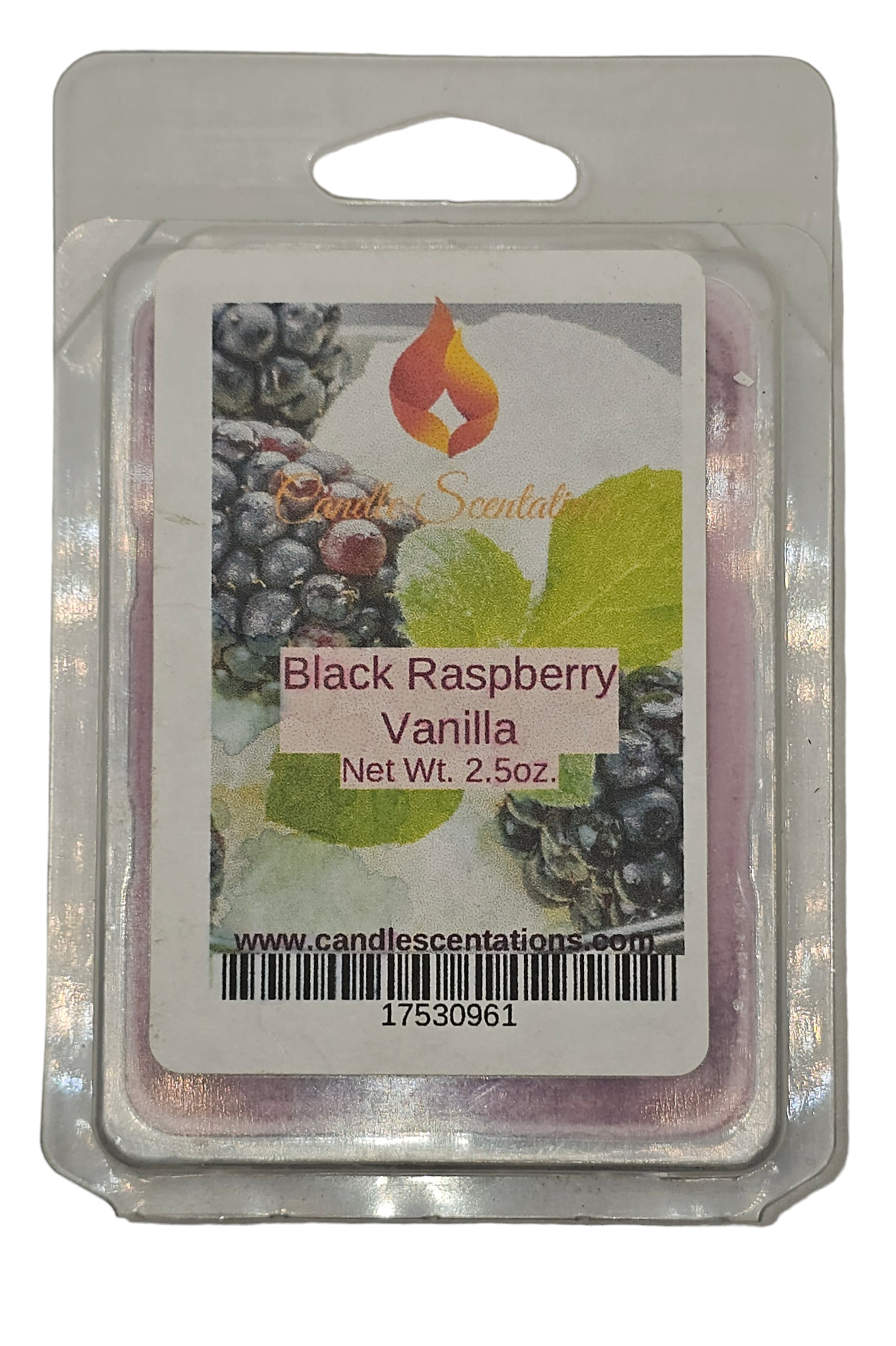 Black Raspberry Vanilla 2.5oz. Wax Melt - Candle Scentations