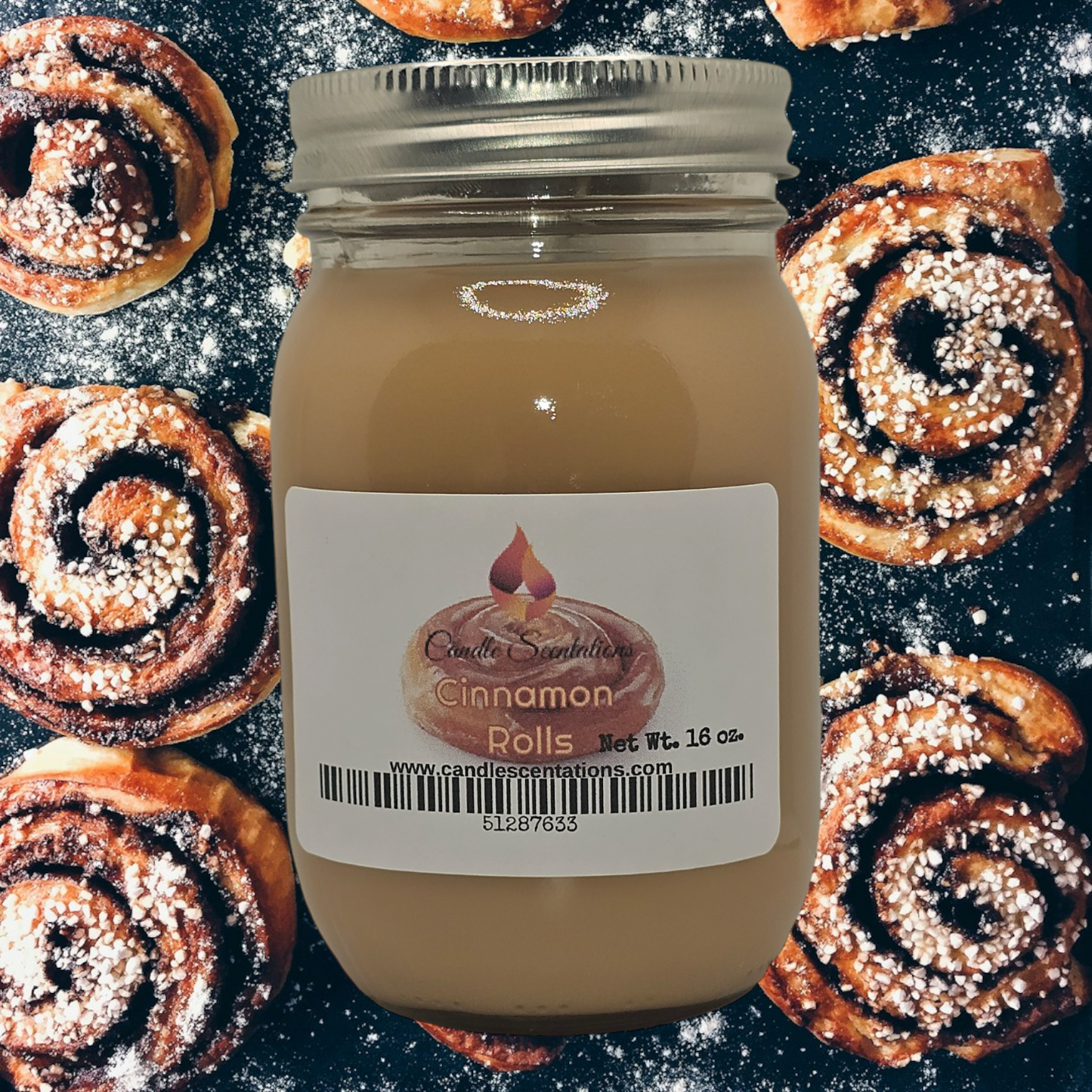 Cinnamon Rolls 16oz.Candle