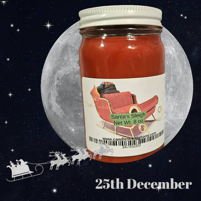 Santa's Sleigh 8 oz. Candle
