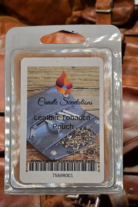 Leather Tobacco Pouch 2.5oz. Wax Melt