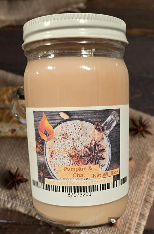 Pumpkin & Chai 8 oz. Candle