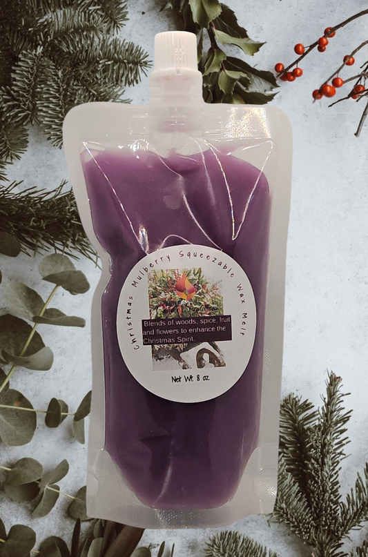Christmas Mulberry 8 oz. Squeezable Wax Melt