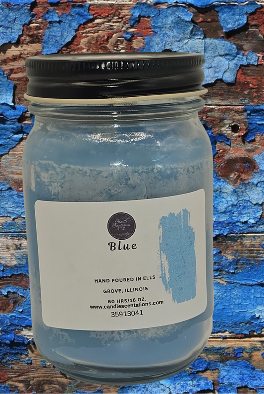 Blue 16 oz. Candle