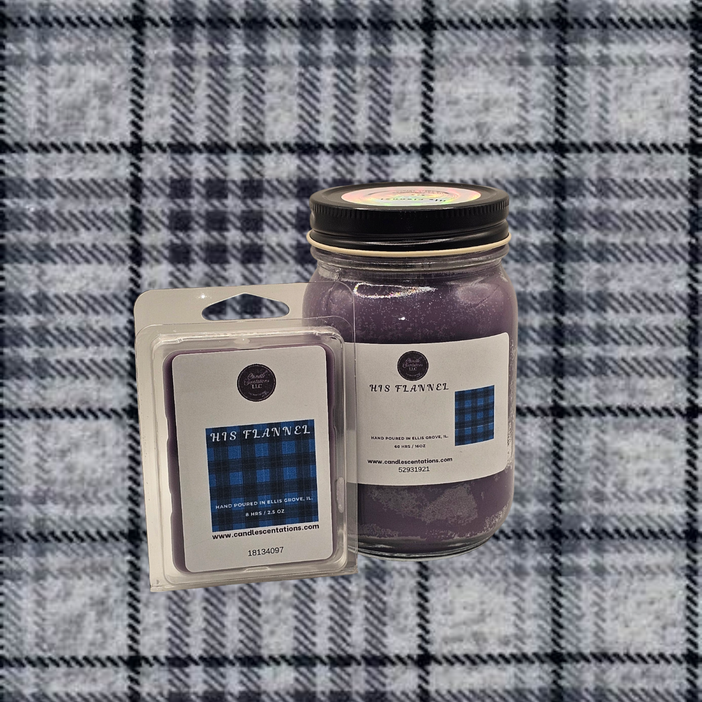 His Flannel 16 oz. Candle