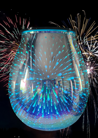 Blue Fireworks Wax Warmer