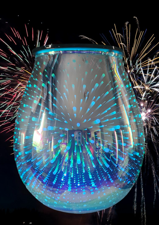 Blue Fireworks Wax Warmer