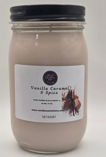 Vanilla Caramel & Spice 16oz. Candle