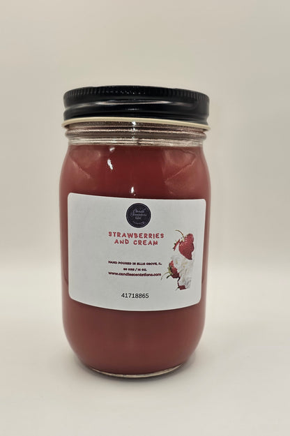Strawberries and Cream 16 oz. Candle