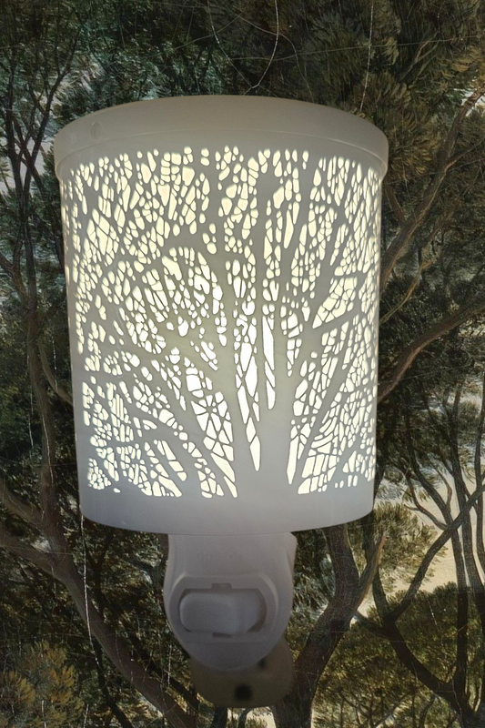 Small White Tree Plug-in Wax Warmer