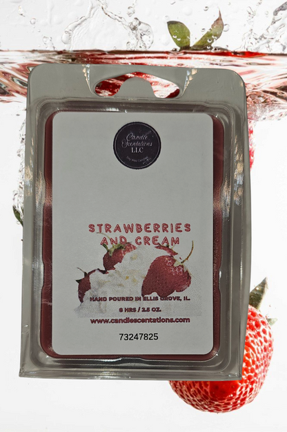 Strawberries and Cream 2.5oz. Wax Melt