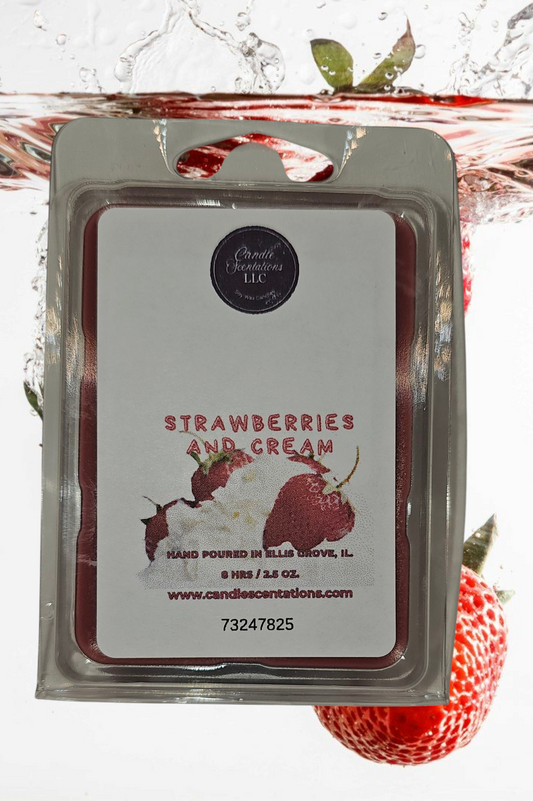 Strawberries and Cream 2.5oz. Wax Melt