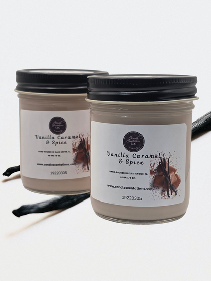 Vanilla Caramel & Spice 8 oz. Candle