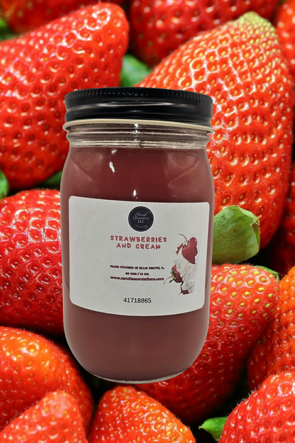 Strawberries and Cream 16 oz. Candle
