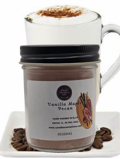 Vanilla Maple Pecan 8oz. Candle