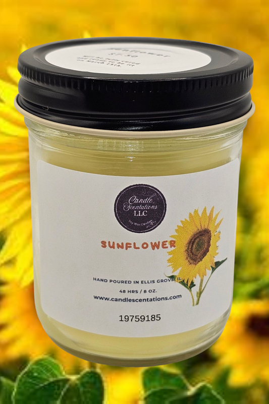 Sunflower type 8oz. Candle